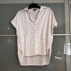 Quince Women's Classic White Button-Down Shirt 100% lyocell XS